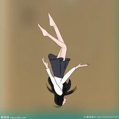 手绘下坠女生