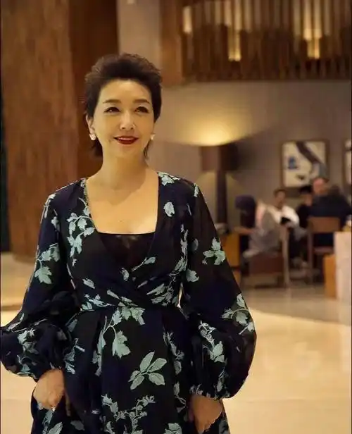 二婚后的江珊魅力更胜,55岁穿半透明内搭,身材丰满太诱人_气质_显得