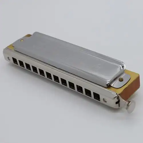 德国hohner和莱larryadler16孔半音阶口琴12孔初学者学生成人