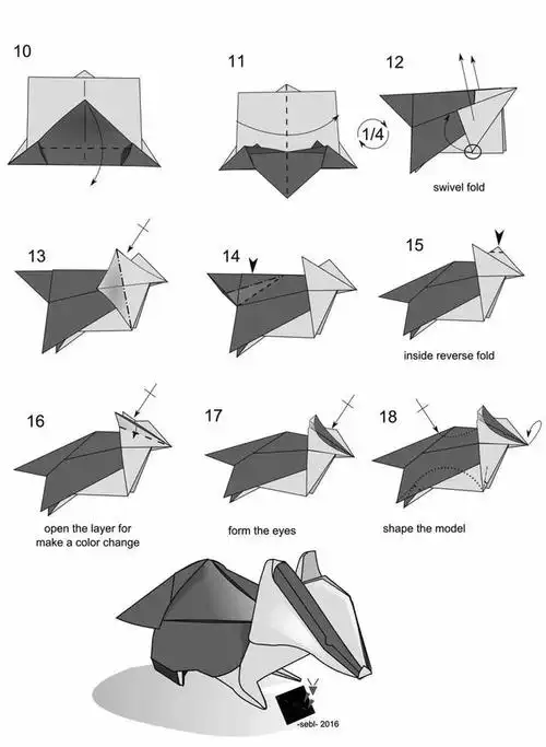 来折黑白配色的小动物——獾