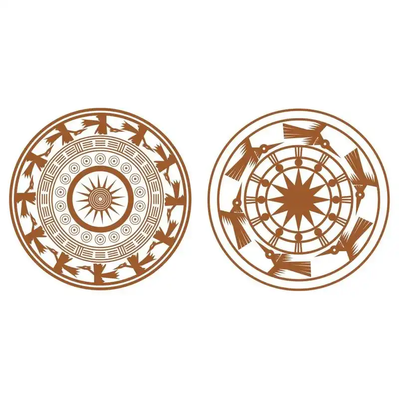 壮族铜鼓纹样矢量ai格式