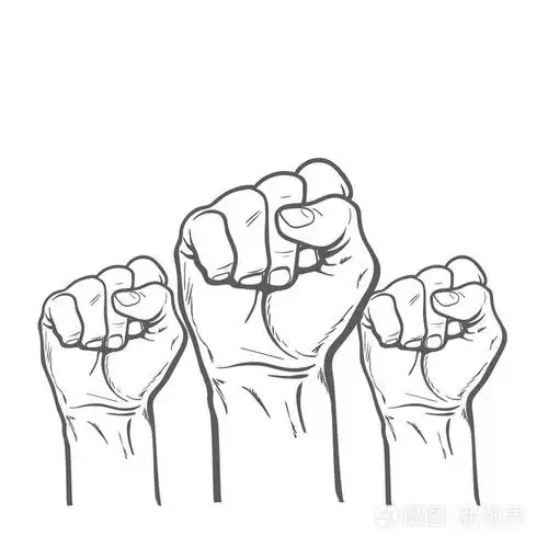 作为象征好运, 力量和决心的拳头插画-正版商用图片1n199n-摄图新视界