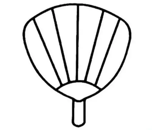 怎么画一把古扇子简笔画扇子的画法步骤