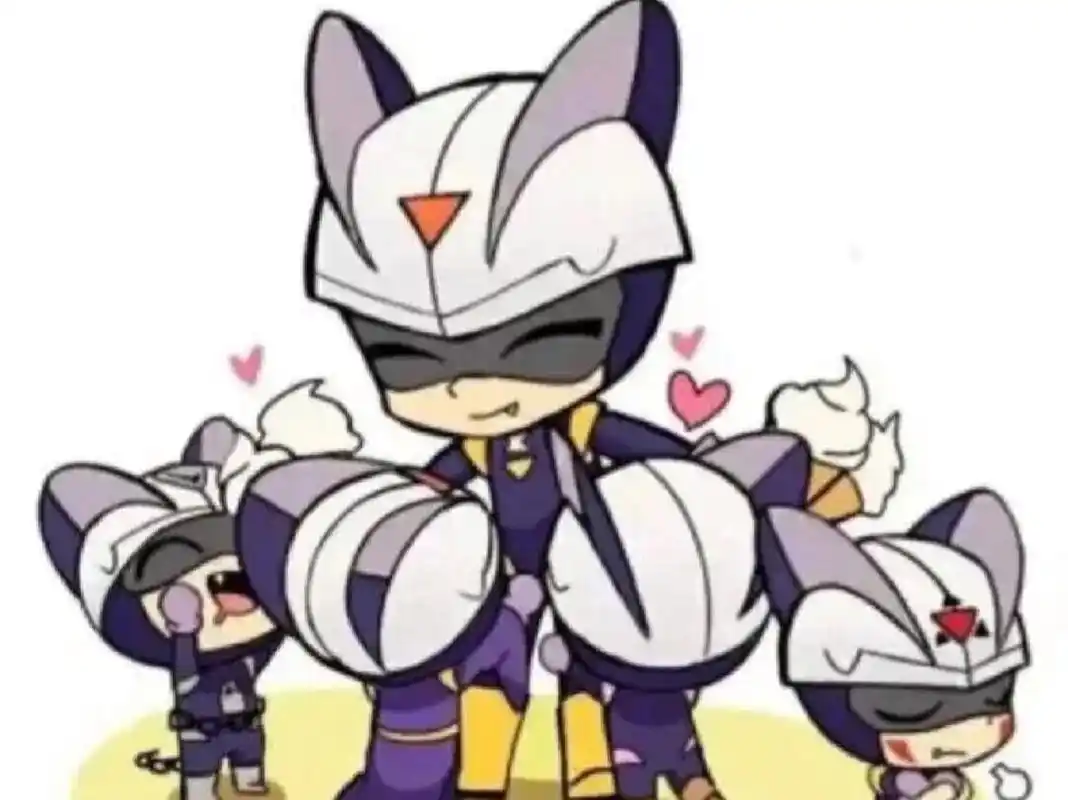 回来时看到众人倒在地上(跑到了小心超人的身边)伽罗:小心超人,大家