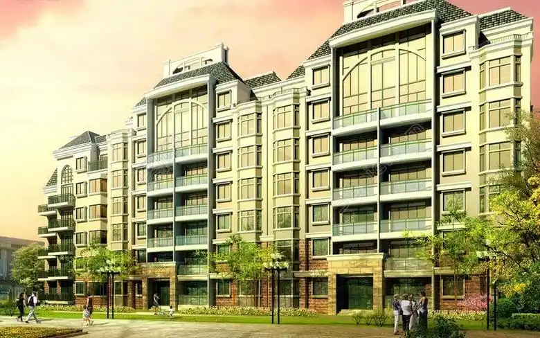 现代多层住宅小区日景建筑群3d模型