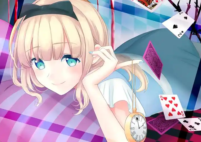 爱丽丝插画图片壁纸