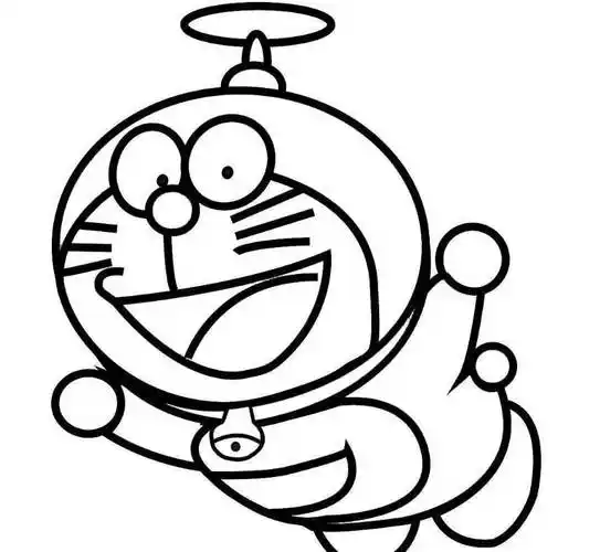 叮当猫简笔画 叮当猫简笔画带颜色