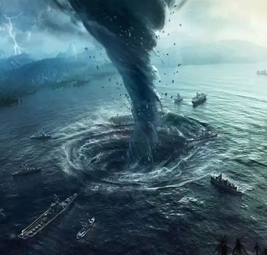 可以看到该水域确实比较复杂,那么形成大风和龙卷风是非常正常的事情