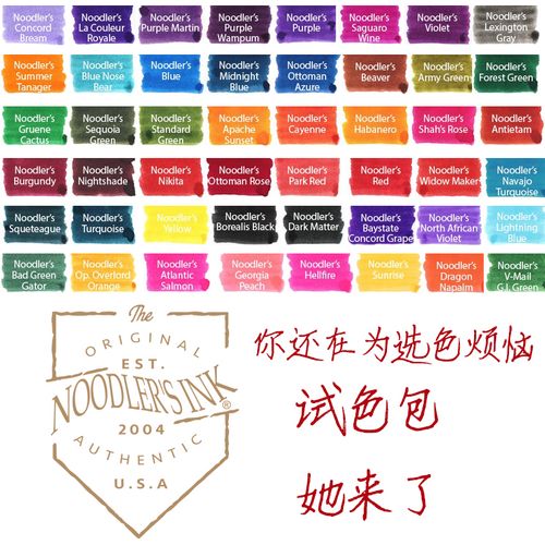 鲶鱼墨水永恒黑41棕北极熊棕水彩勾线防水墨水4瓶装5毫升盲选试色