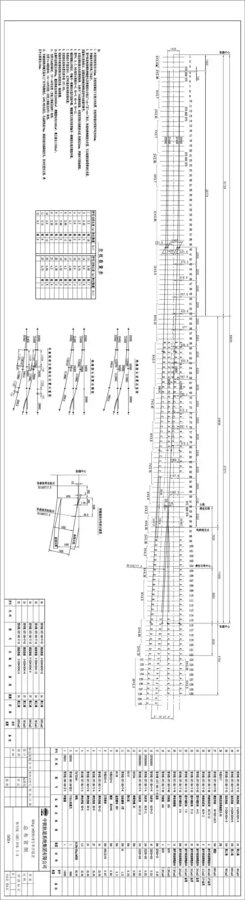 高铁道岔铺设图
