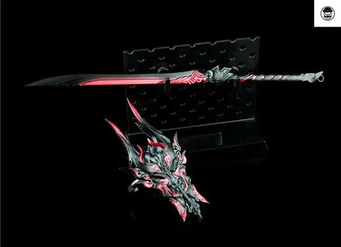 剑网三橙武霸刀鹿卢画影琴剑画影分山劲猊焰苍云刀盾合金模型601922cm