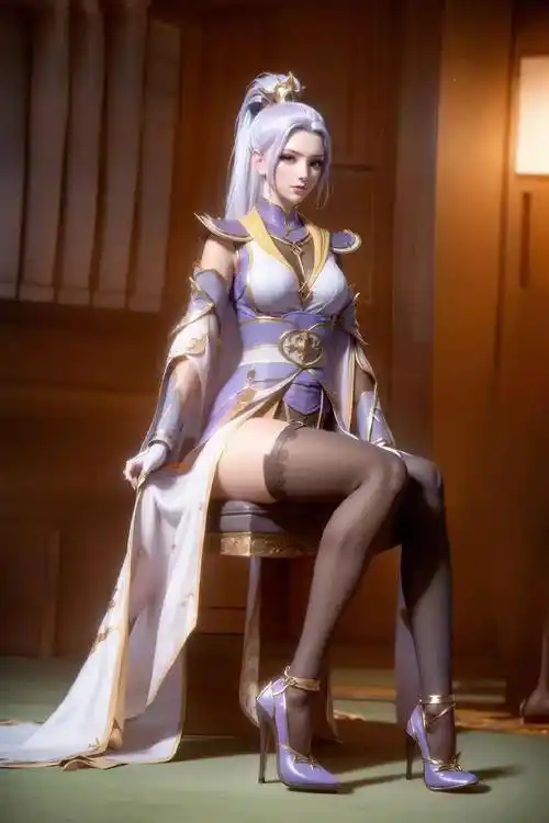 斗破苍穹cos:韩月美如画,银白长发霸气学姐_成为了_的特点_形象