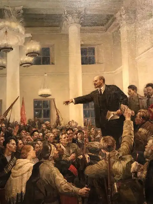 谢洛夫作品《十月革命的影响》澎湃新闻:可否谈及一下一大纪念馆的展