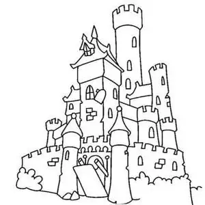 建筑图片早期城堡简笔画图片