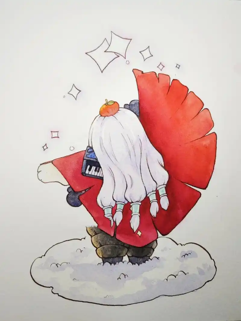 光遇头像‖雨妈-无偿稿03 应小可爱要求画了雨妈背影