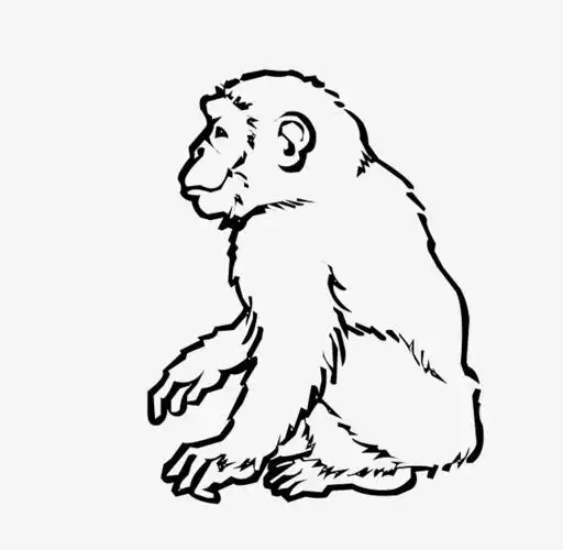 黑白卡通装饰线条宇宙航天太空员元素