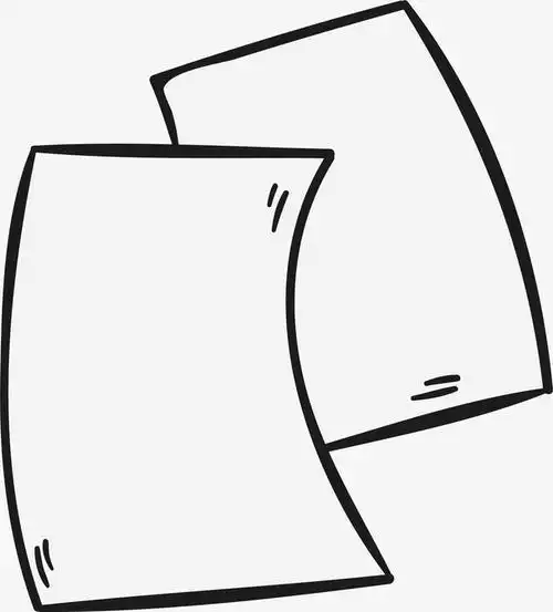 纸张写字简笔画