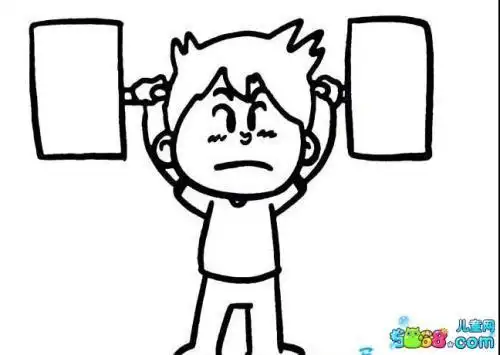 小孩子锻炼简笔画幼儿运动卡通简笔画