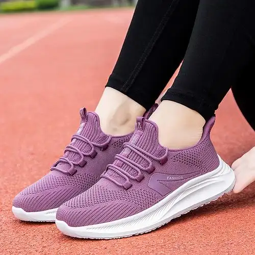 老人鞋春季妈妈鞋轻便透气软底防滑中老年健步鞋休闲运动鞋网面舒适软