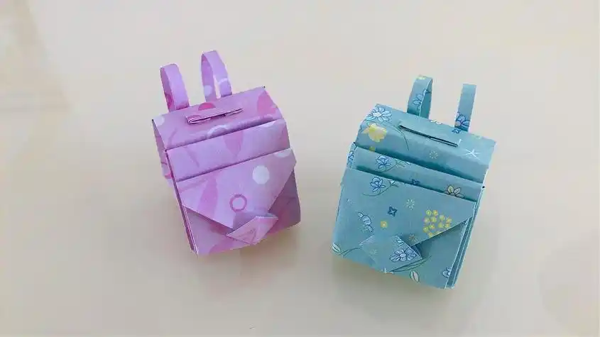 双肩包折纸图解