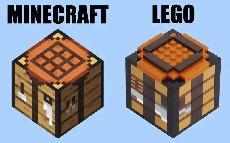 工作台适配大人仔乐高我的世界moc