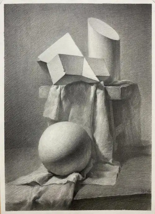 浅发一张几何石膏组合步骤图