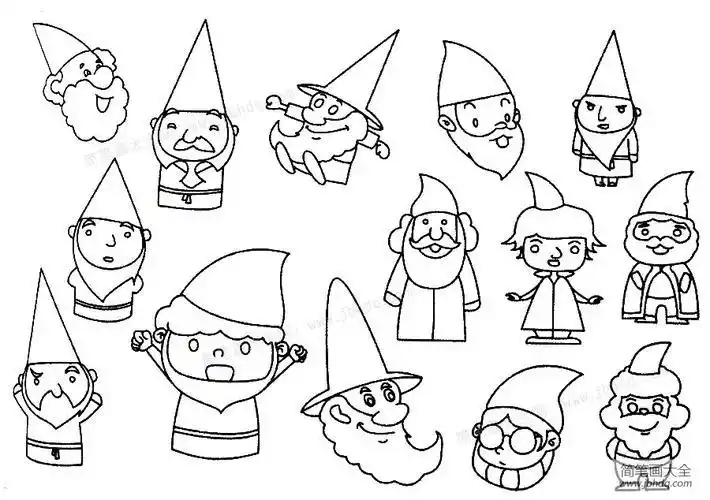 小矮人简笔画大全及画法步骤