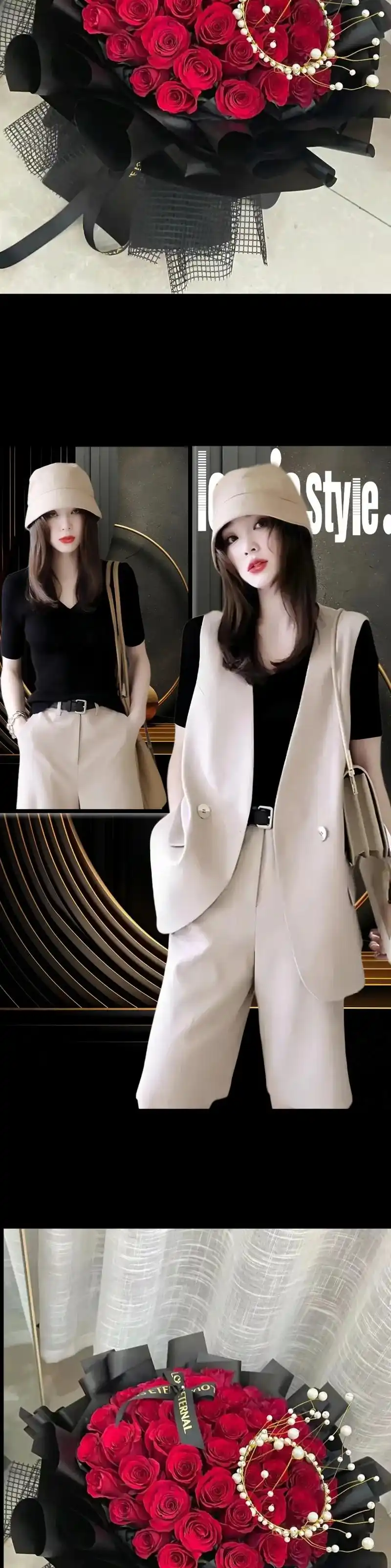 时尚西装马甲套装!