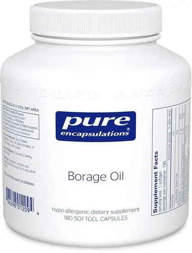pure encapsulations, borage oil, hypoallergenic