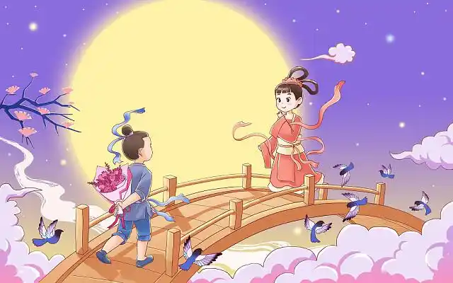 牛郎织女图图片