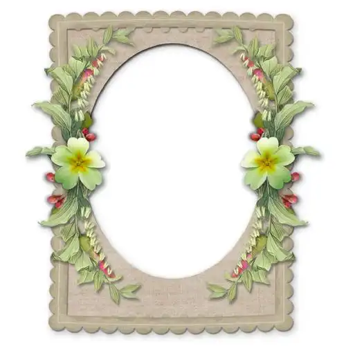 唯美花朵相框素材