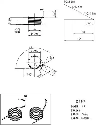 弹簧扭簧加工定制图纸查看采购商