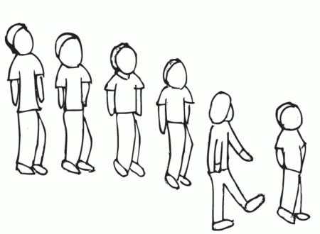 幼儿园排队简笔画 图片合集