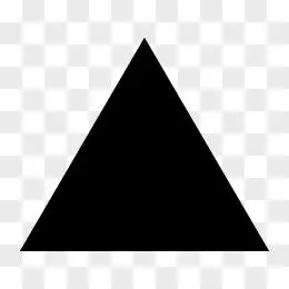 形状三角形等边黑色默认图标