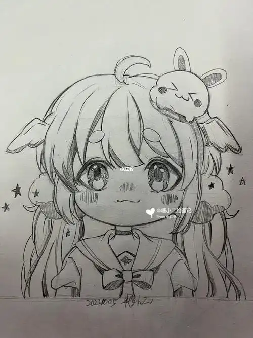 绘画  #手绘临摹  #q版