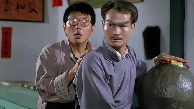 灵幻先生:英叔经典电影,看英叔画符行云流水,真是一种享受啊