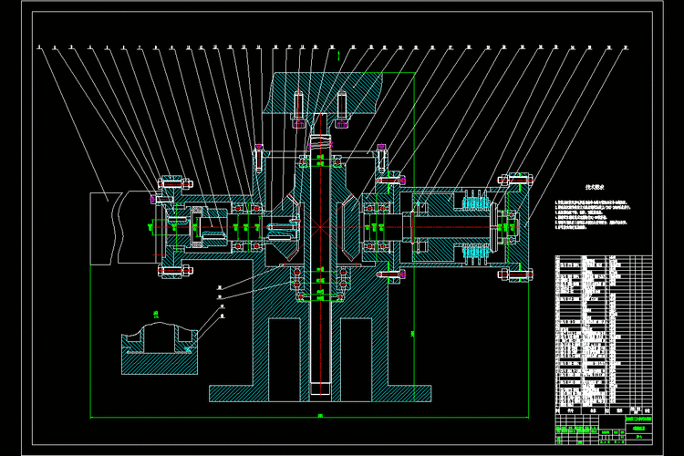 立式加工中心z轴进给传动设计【含cad图纸和毕业论文全套】_装配图网