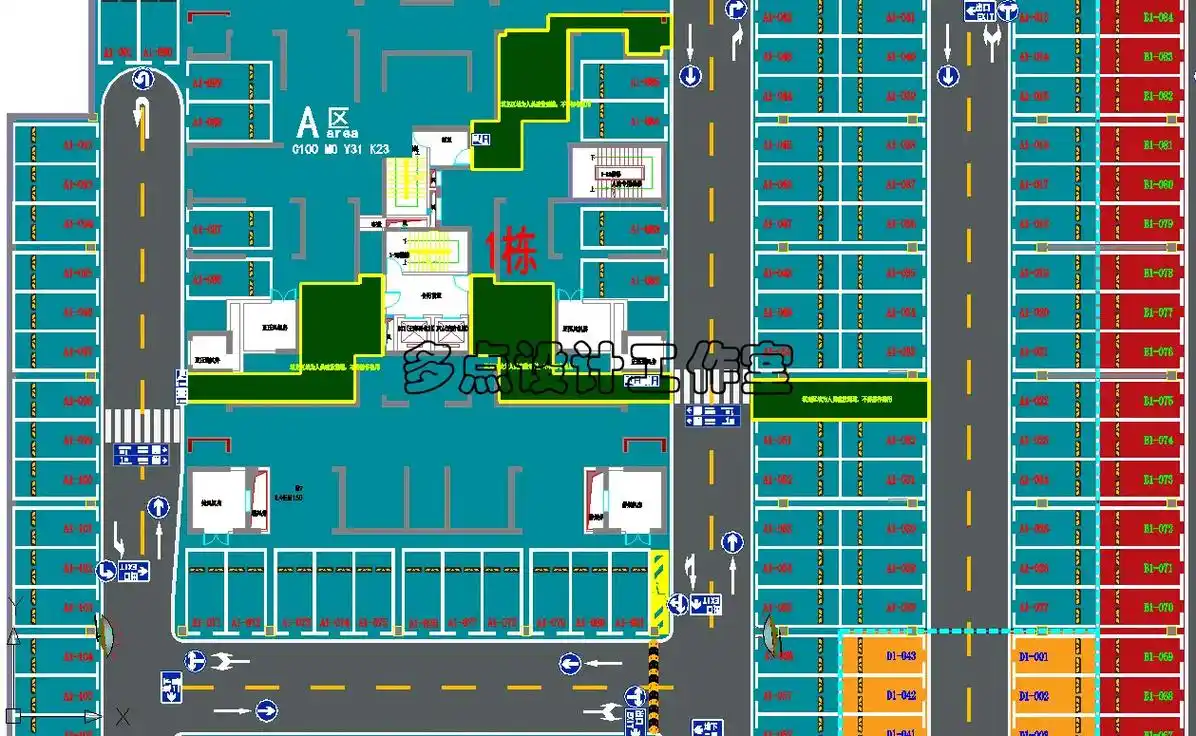 地下车库设计 停车场cad施工图设计.地下车库 - 抖音