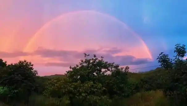 雨后的彩虹,是天空的微笑,是自然的瑰宝.
