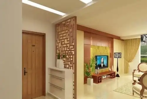 入户门正对走廊,该如何设计玄关?