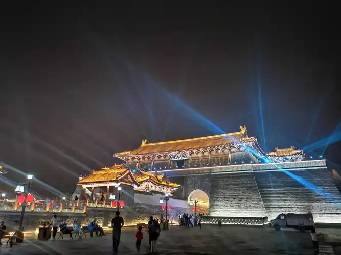 补上几张正定夜景.阳和楼.