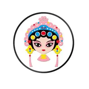 中国传统文化墙京剧人物脸谱墙贴画幼儿园走廊环创主题墙教室装饰