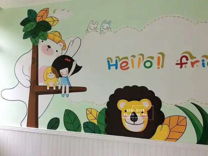 儿童墙绘幼儿园墙体彩绘欣赏世纪宝贝幼儿园手绘墙