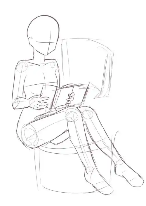 画了几个人物模板 忽略掉在人物.