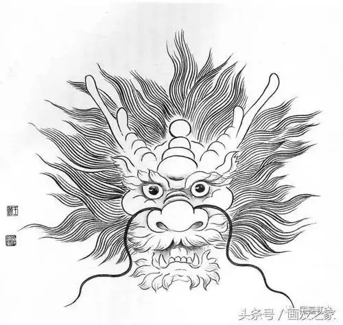 龙舟龙头简笔画带颜色