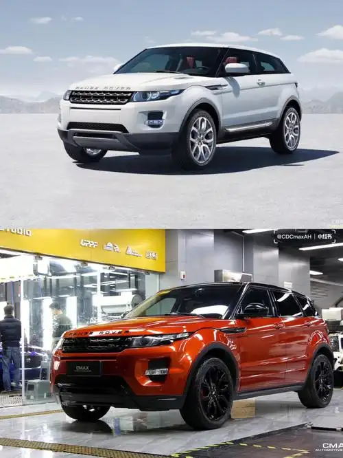 路虎极光改色烈焰橙