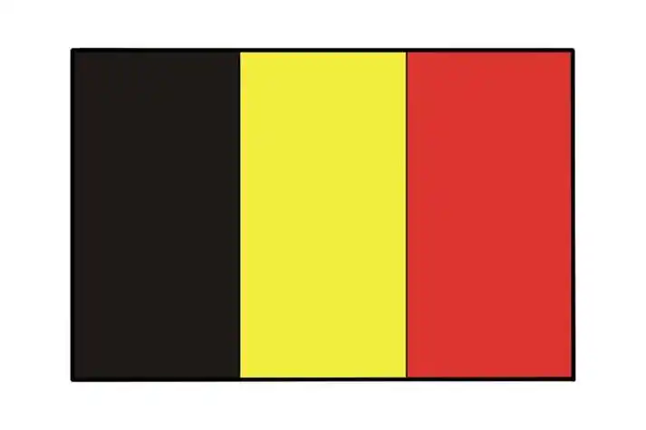 比利时的国旗简笔画