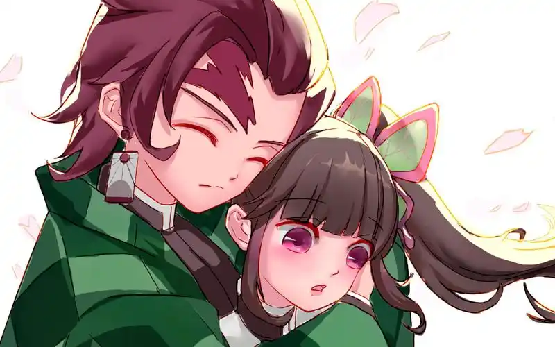 【板绘】鬼灭之刃-炭治郎和香奈乎情人节限定cp【鬼灭之刃】炭治郎x香