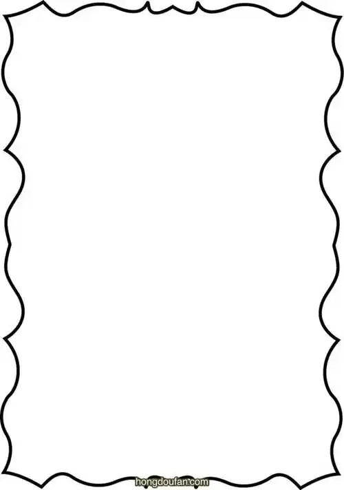 简约线条干净边框a4空白模板下载