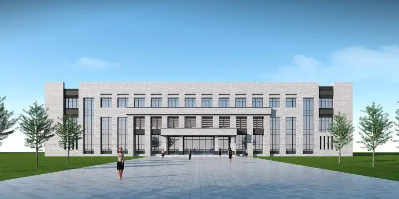 现代三层宿舍楼 办公楼【id:146293925】